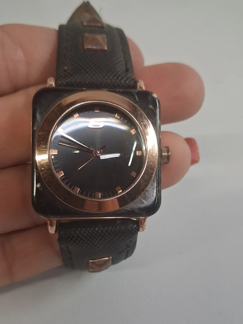 Sketchers Calabar Black Pearl Square Watch